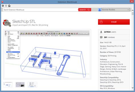 sketchup stl plugin|Extension .